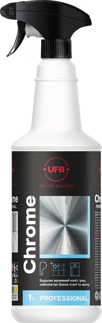 Засіб професійний для догляду за побутовою технікою (для чищення нержавіючої сталі та хрому) UFB CHROME